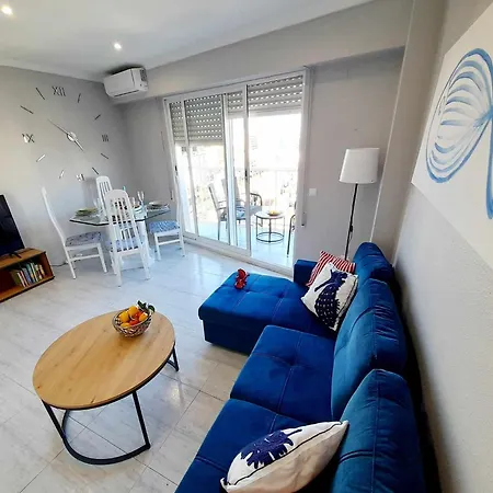 Apartment De Pescado Azul Gandia Playa Con Piscina Ascensor Y Vistas Al Mar