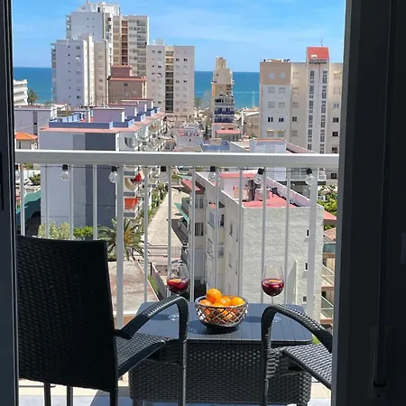 De Pescado Azul Gandia Playa Con Piscina Ascensor Y Vistas Al Mar דירה Playa de Gandia